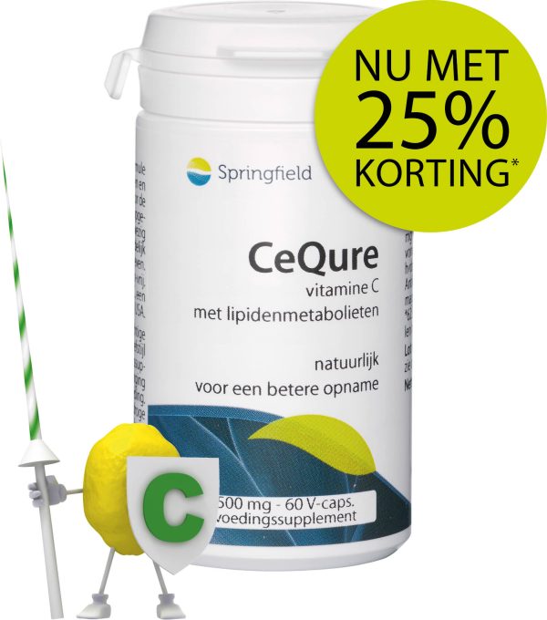 CeQure natuurlijke vitamine C met 25% korting - Springfield Nutraceuticals