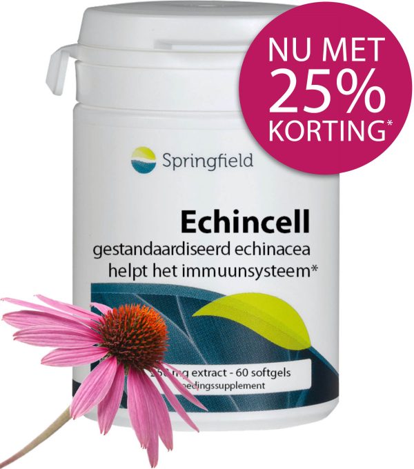 Echincell 3-voudig gestandaardiseerd echinacea - helpt het immuunsysteem - 25% korting