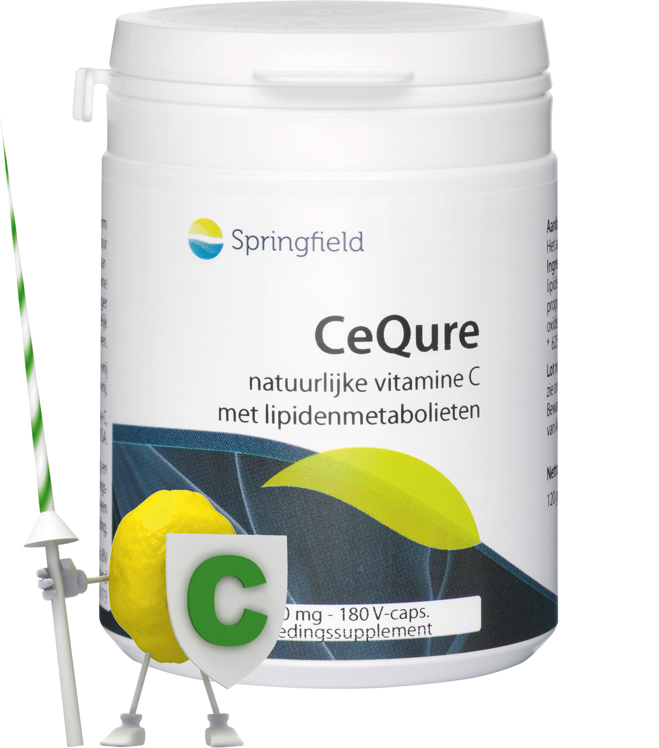 CeQure natuurlijke vitamine C met lipidenmetabolieten 180 v-capsules