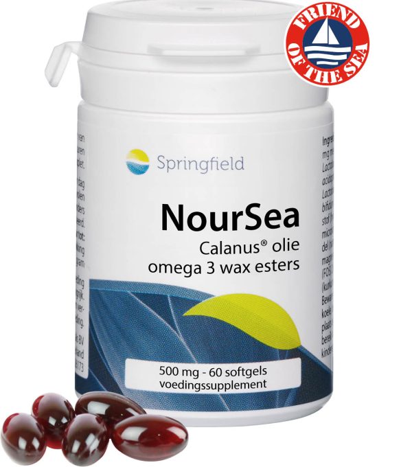 Noursea Calanus olie omega 3 wax esters - 60 softgels in potje - Friend of the Sea