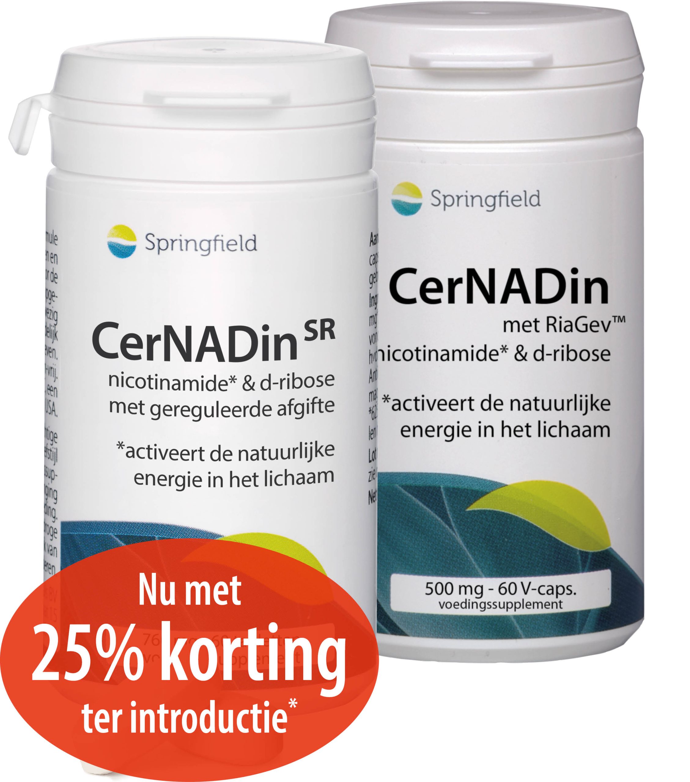 CerNADin met nicotinamide & D-Ribose activeert je natuurlijke energie met 25% korting