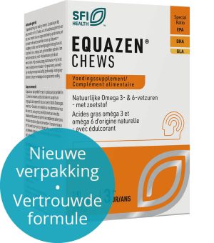 Equazen chews 180 - de slimme formule met EPA, DHA, GLA - nieuwe verpakking