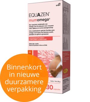 Equazen mumomega - DHA rijke visolie tijdens zwangerschap en bij borstvoeding - binnenkort nieuwe verpakkking