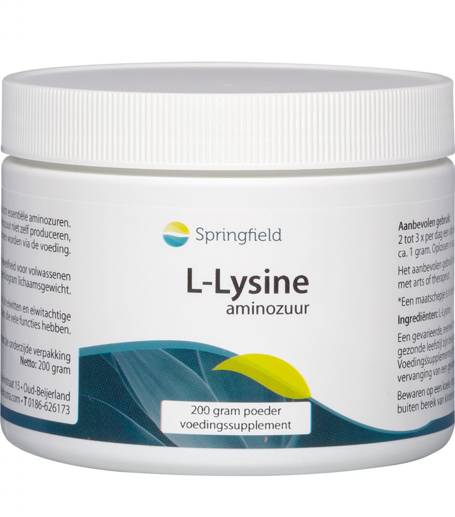 LLysine amino acid Springfield Nutraceuticals