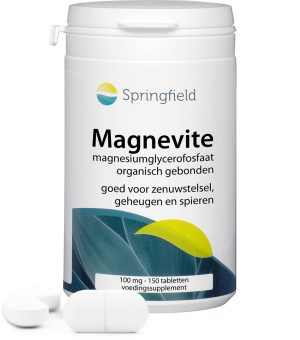 Magnevite magnesium-glycerofosfaat 150 - zenuwstelsel, geheugen, vermoeidheid, spieren