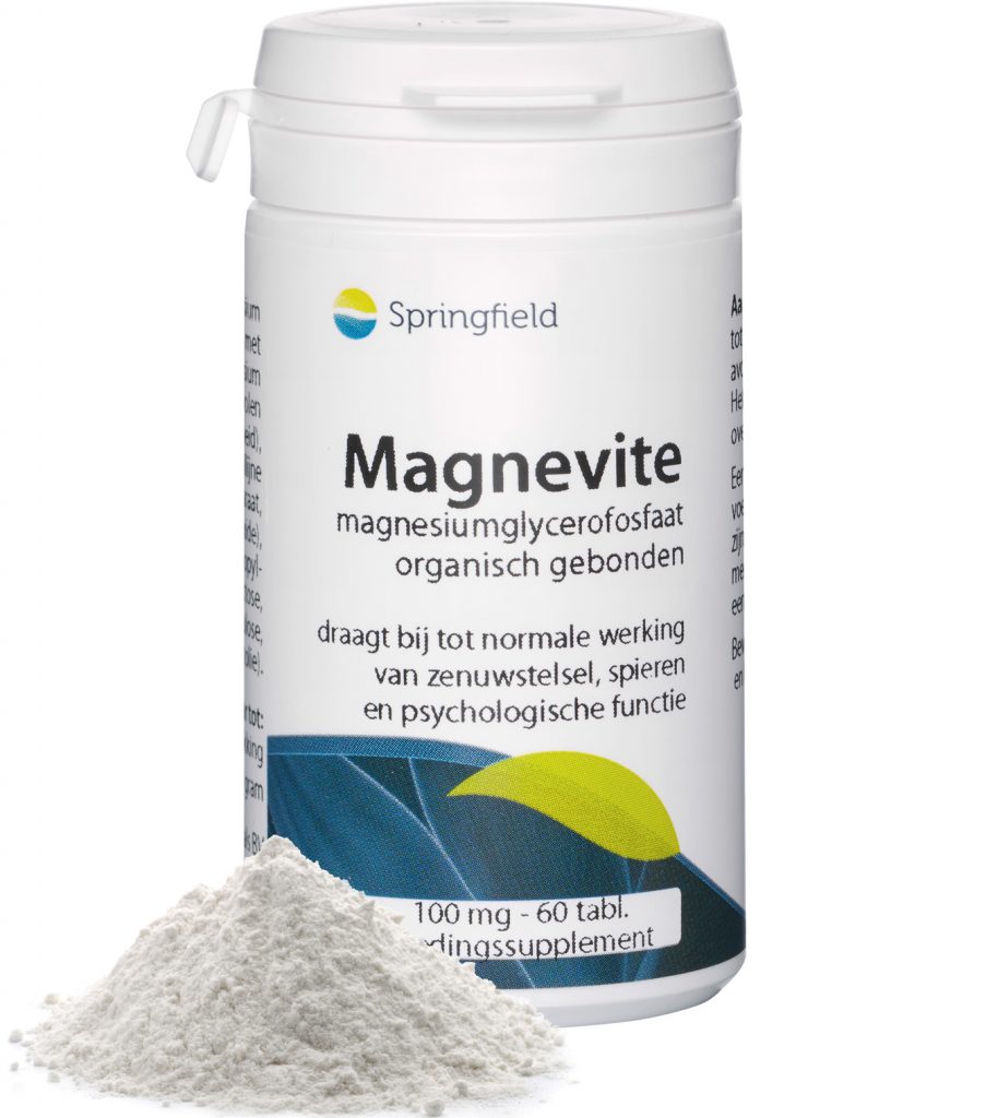 Magnevite glycérophosphate de magnésium organique Springfield