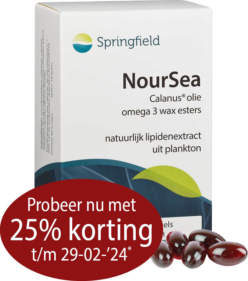 Noursea Calanusolie omega 3-vetzuren uit zooplankton - ecologisch verantwoord 25% korting