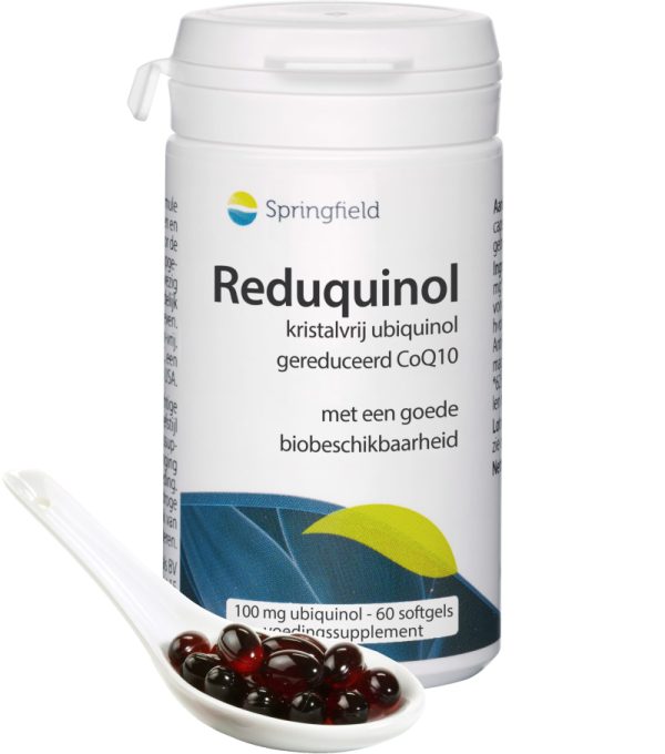 ReduQuinol Q10 ubiquinol kristalvrij 100 mg 60 softgels in potje