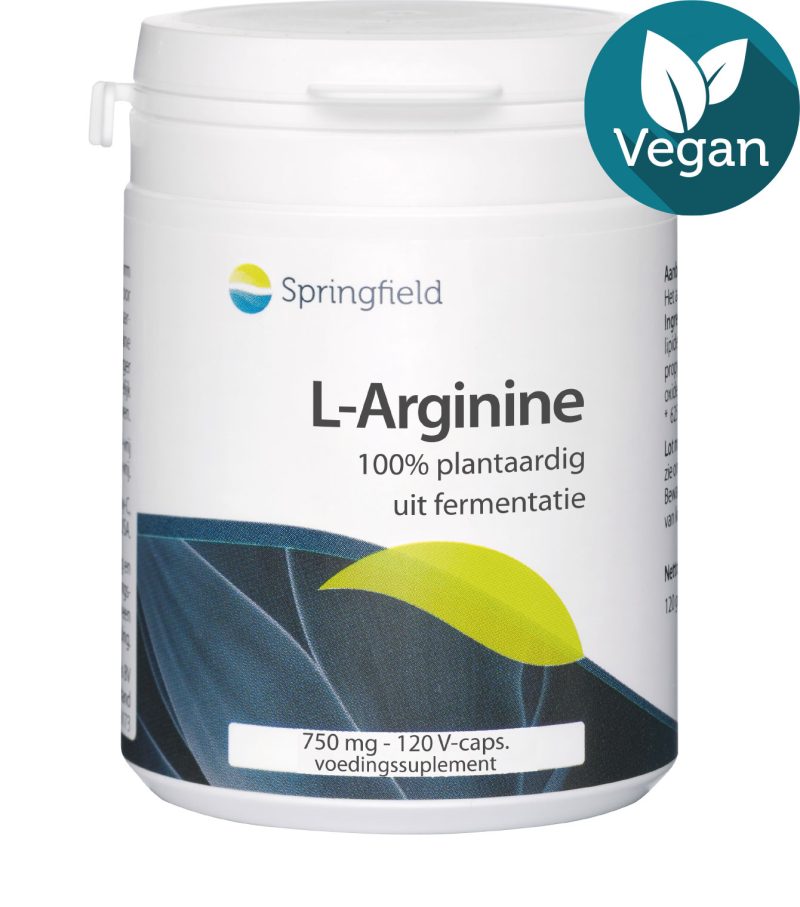 1L-Arginine - 750 mg uit fermentatie - 100% plantaardig - vegan