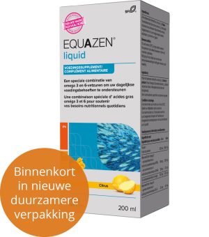 Equazen liquid 200 ml met citrussmaak - de slimme formule met EPA, DHA en GLA - binnenkort nieuwe verpakking