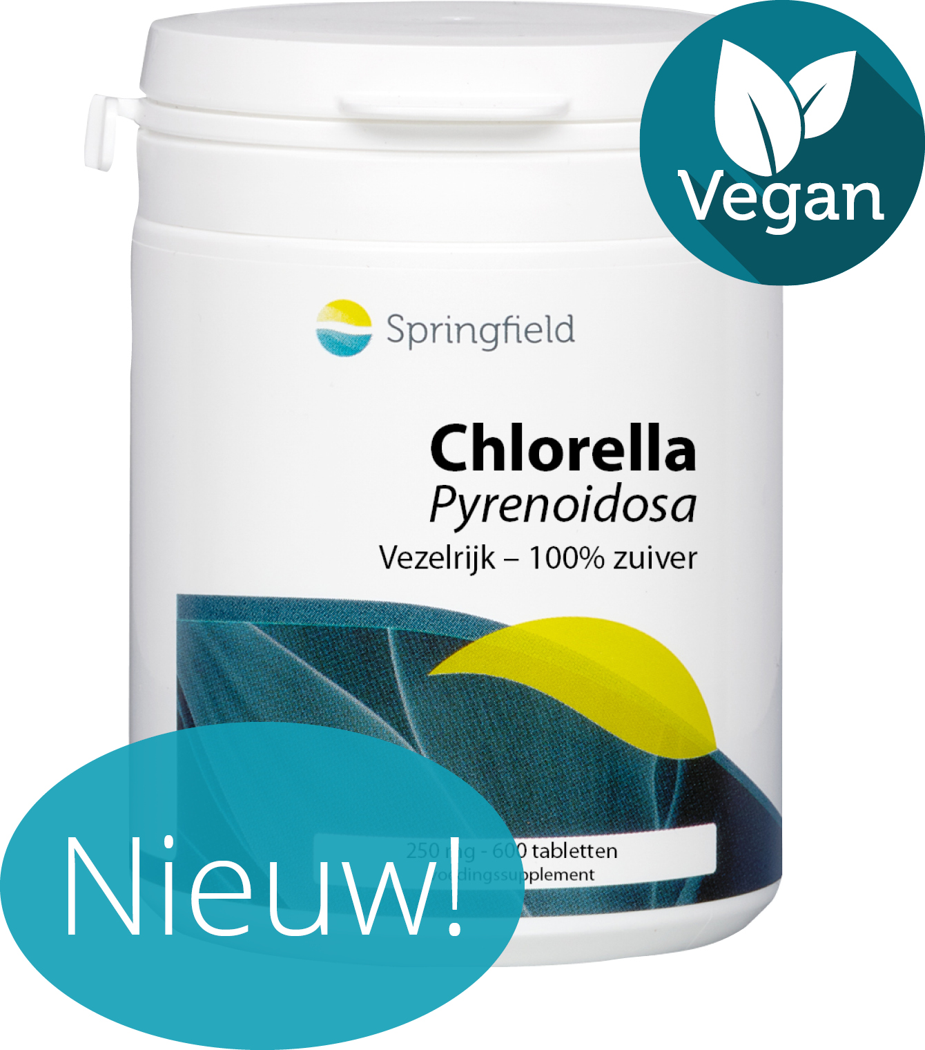Chlorella Pyrenoidosa - vezelrijk – 100% zuiver - Nieuw panel