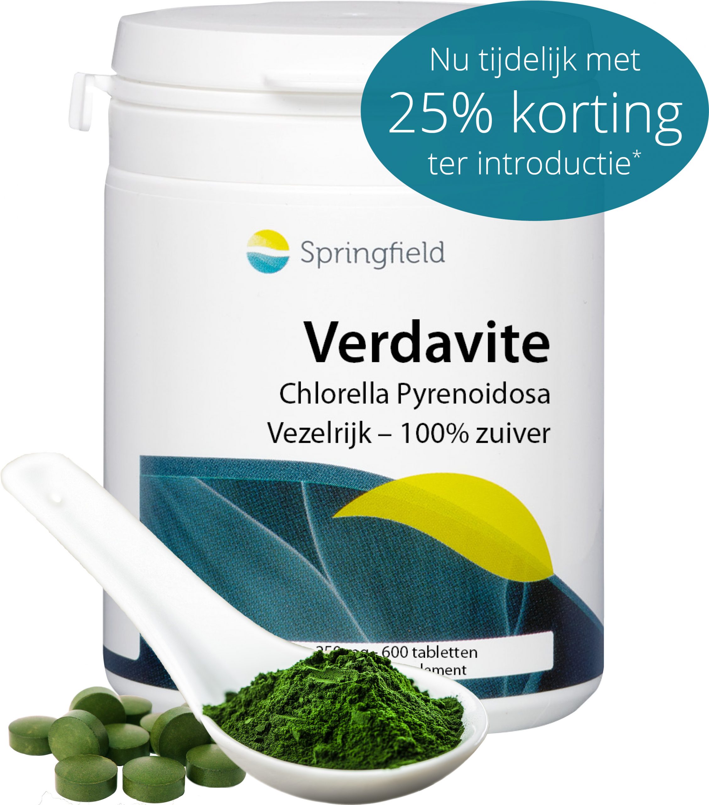 Verdavite chlorella nu met 25% introductiekorting