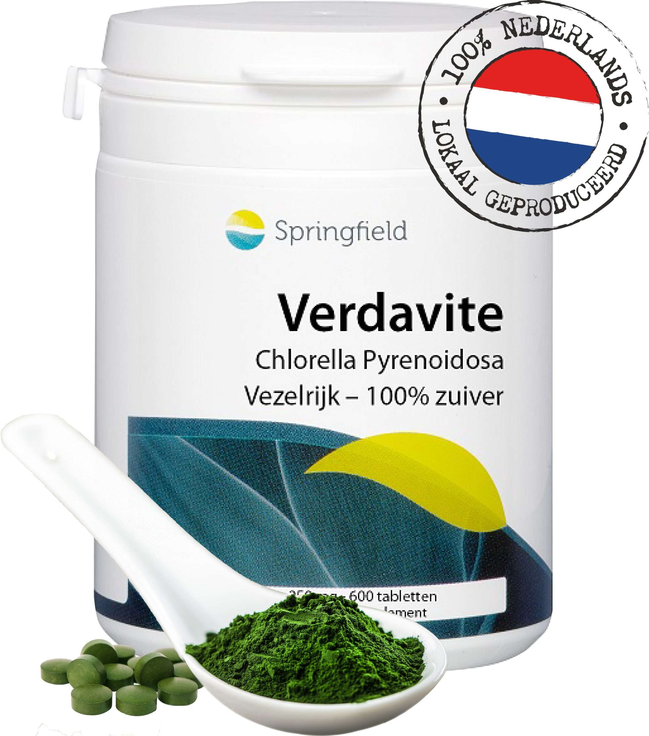 Verdavite chlorella uit Nederland - Vezelrijk en 100% zuiver
