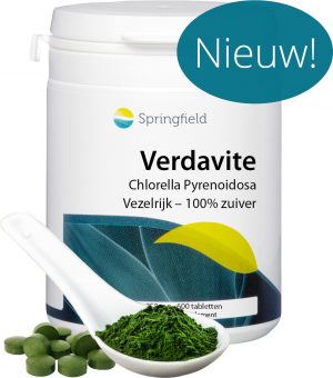 Verdavite - Chlorella Pyrenoidosa wholefood van algen - vezelrijk en 100% zuiver - nieuw RB