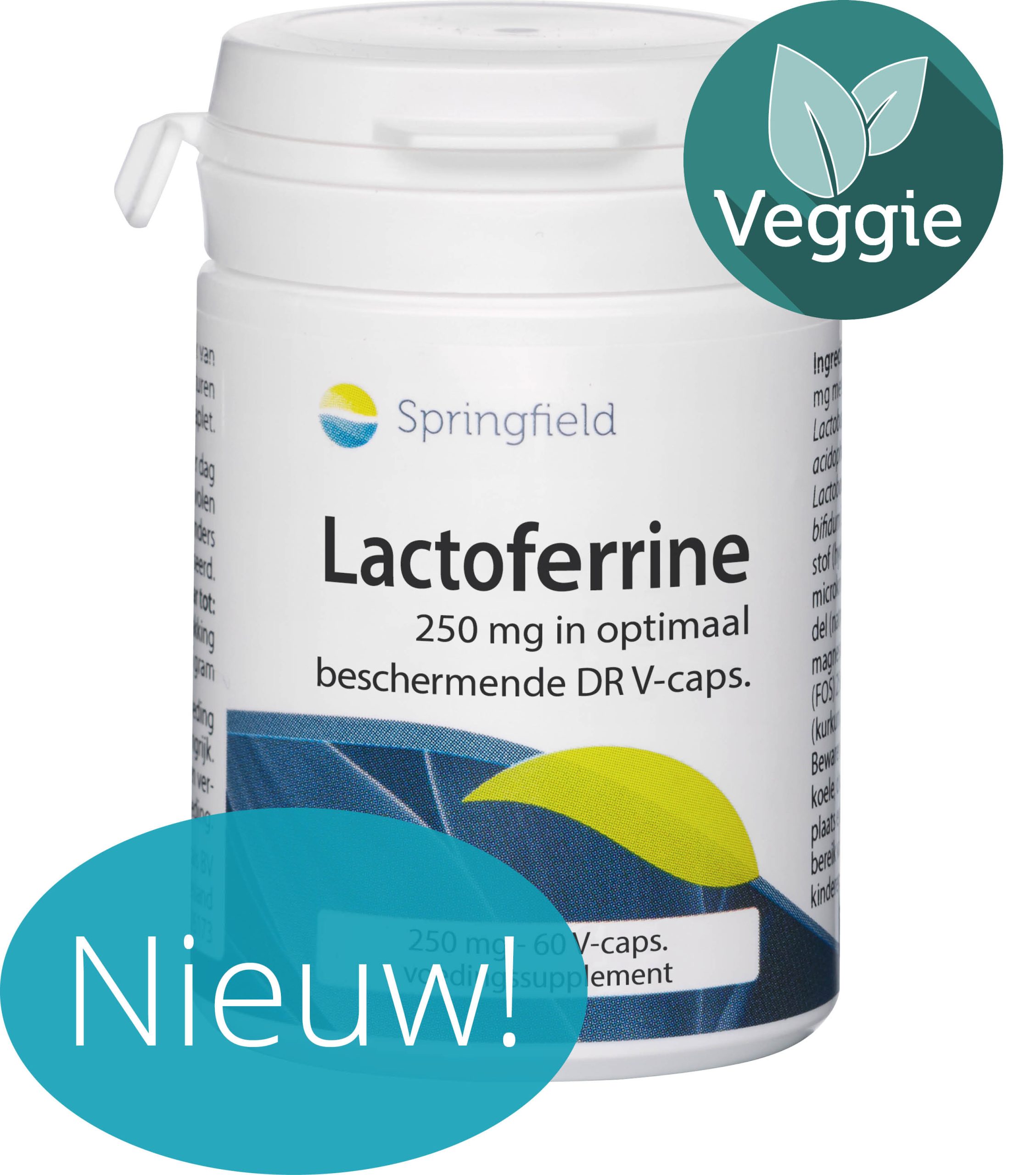 Lactoferrine 250 mg in optimaal beschermende DR V-capsules - nieuw