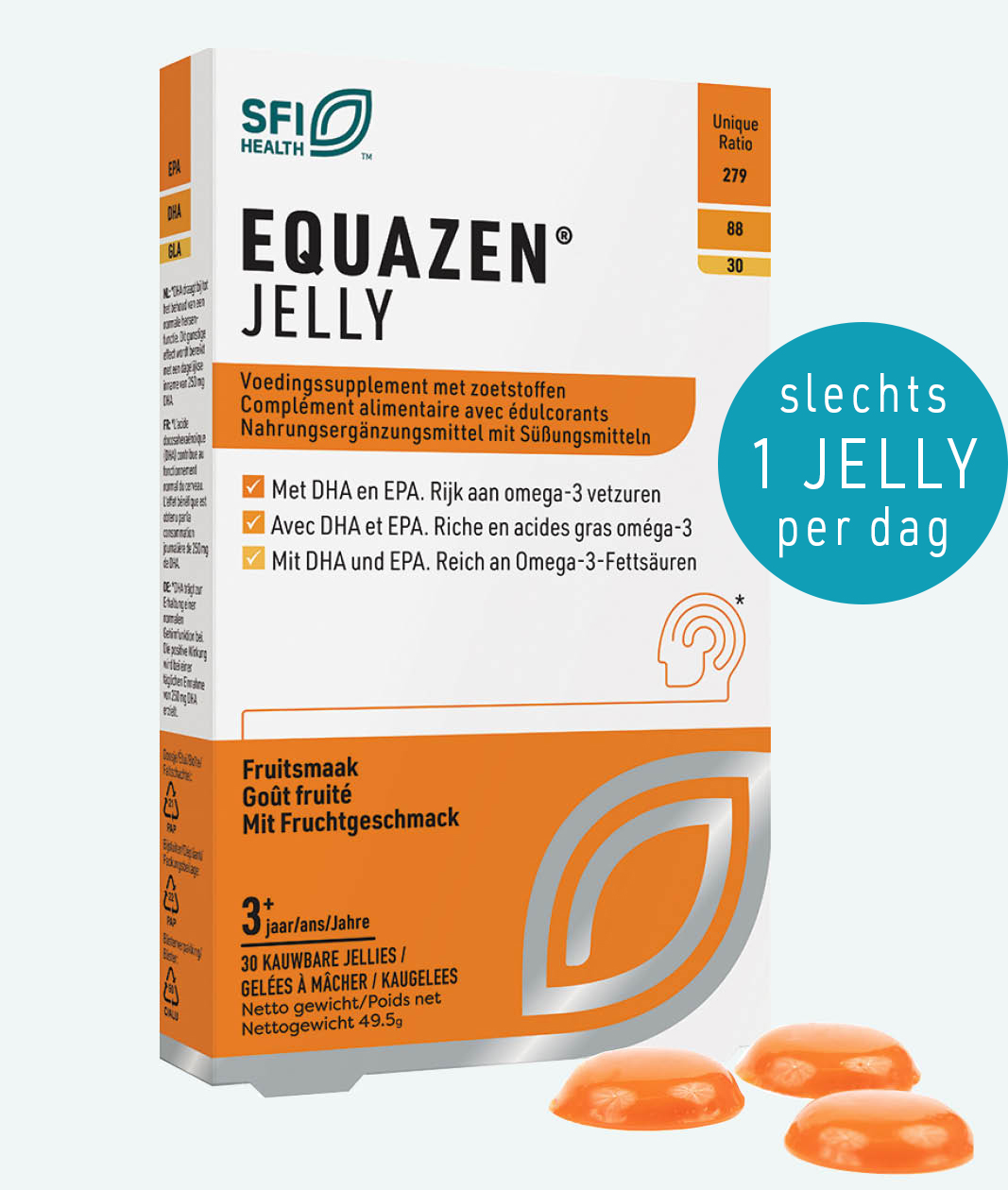 Equazen Jelly omega 3- en 6-vetzuren