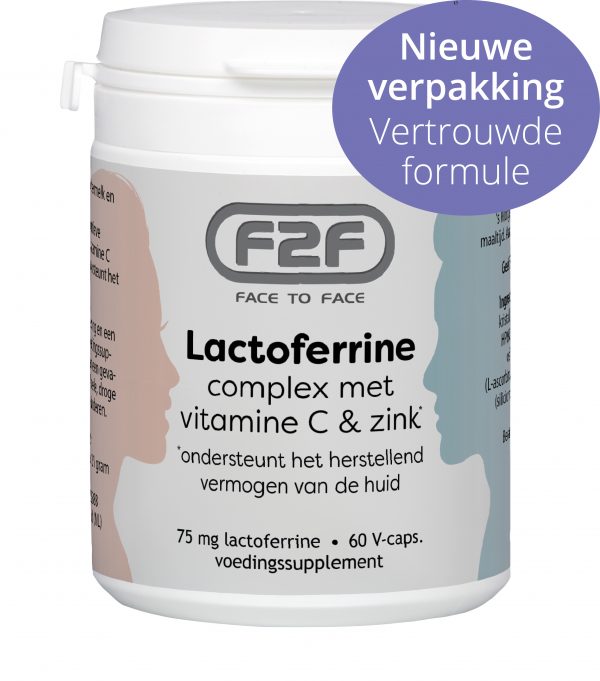 Face to Face - F2F - Lactoferrine complex - 60 V-capsules - nieuwe verpakking